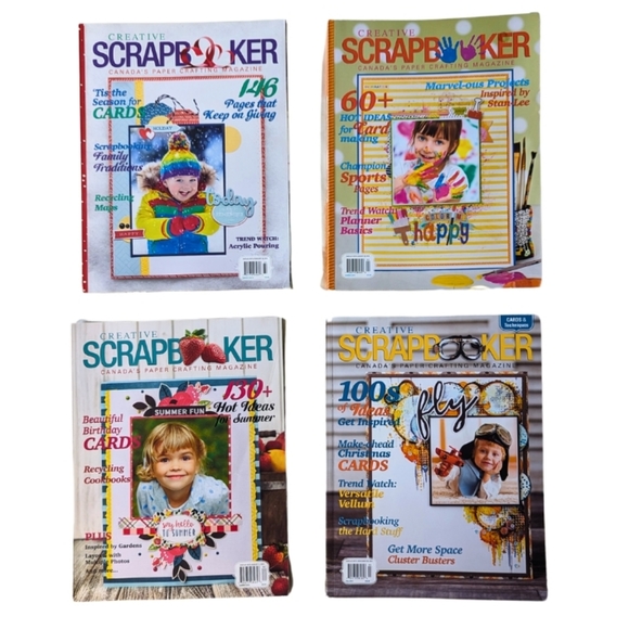 ✂️2 for $10 Creative Scrapbooker Lot C 4 crafting art magazines EUC - Picture 1 of 5